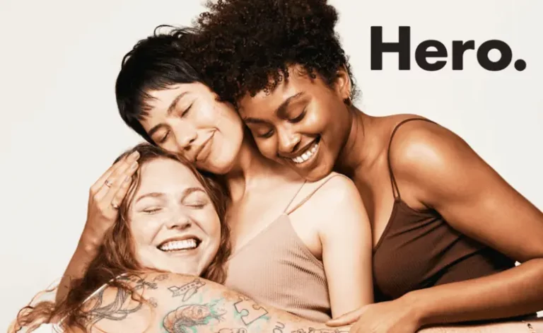 Hero Cosmetics Featured Image of three women hugging each other